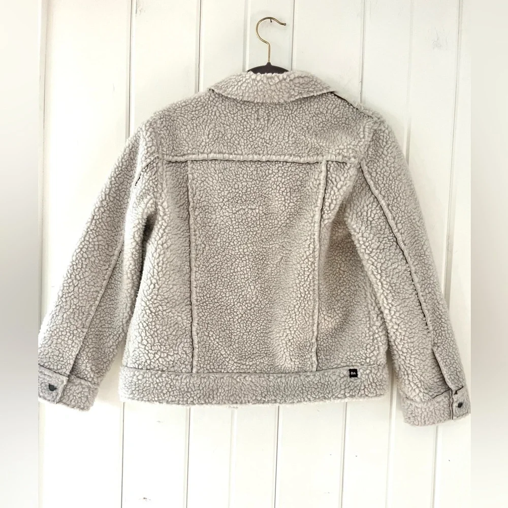 Tea Cream Sherpa Trucker Jacket, Sz XL (12-14)